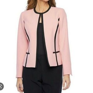 Pink and black blazer
